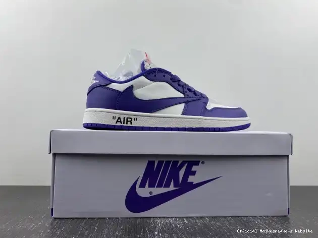 Official Maikesneakers DM7890-386 OFF-WHITE 1 JORDAN SCOTT TRAVIS CUSTOM X AIR X 0404